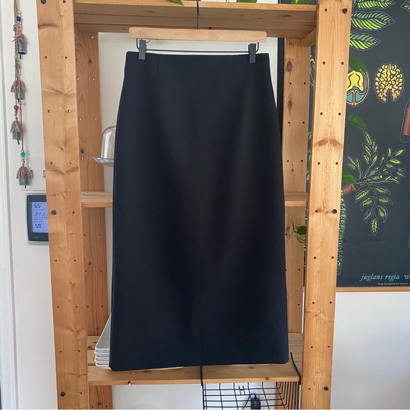 Zara Black Midi Pencil Skirt Medium - Picture 4 of 15